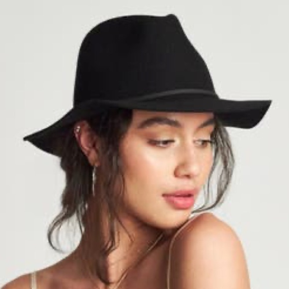 Brixton Wesley Fedora Black Size Small